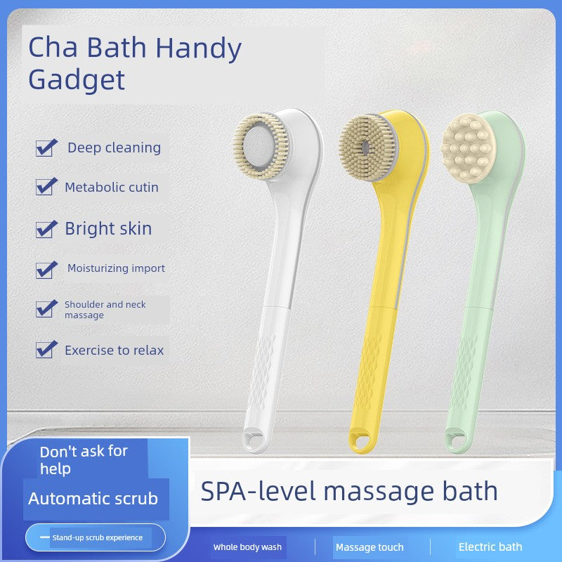 Electric Bath Brush Bath Brush Body Exfoliating Bath Brush Bath Brush Back Rubbing Automatic Massage Long Handle New Arrival Waterproof