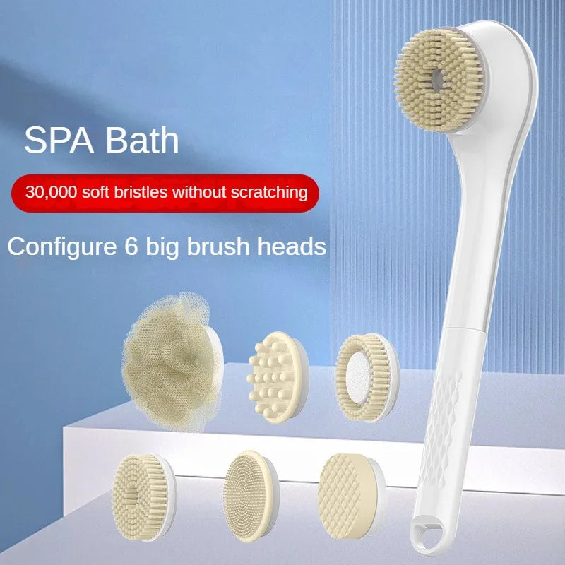 Electric Bath Brushes Bath and Body Works Silicone Body Scrubber Waterproof Scrubber Brushes Back Long Handle Back Brushes